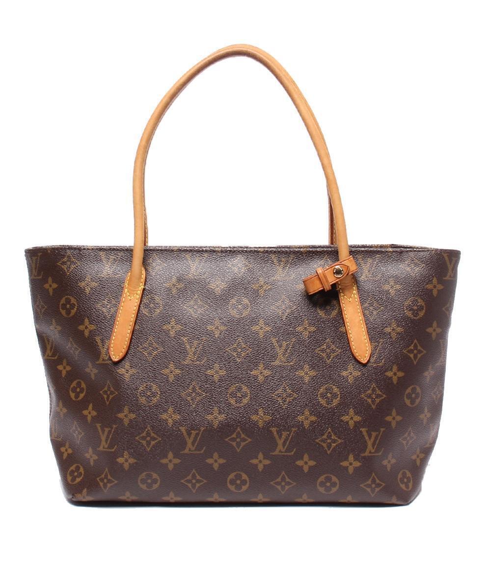Louis Vuitton Tote Bag Raspail Monogram Shoulder Bag Canvas Leather Red Brown